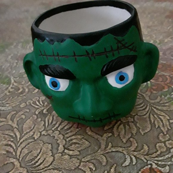 Set of Two Vintage * Ceramic Halloween Candle Holders - Picture 4 of 6